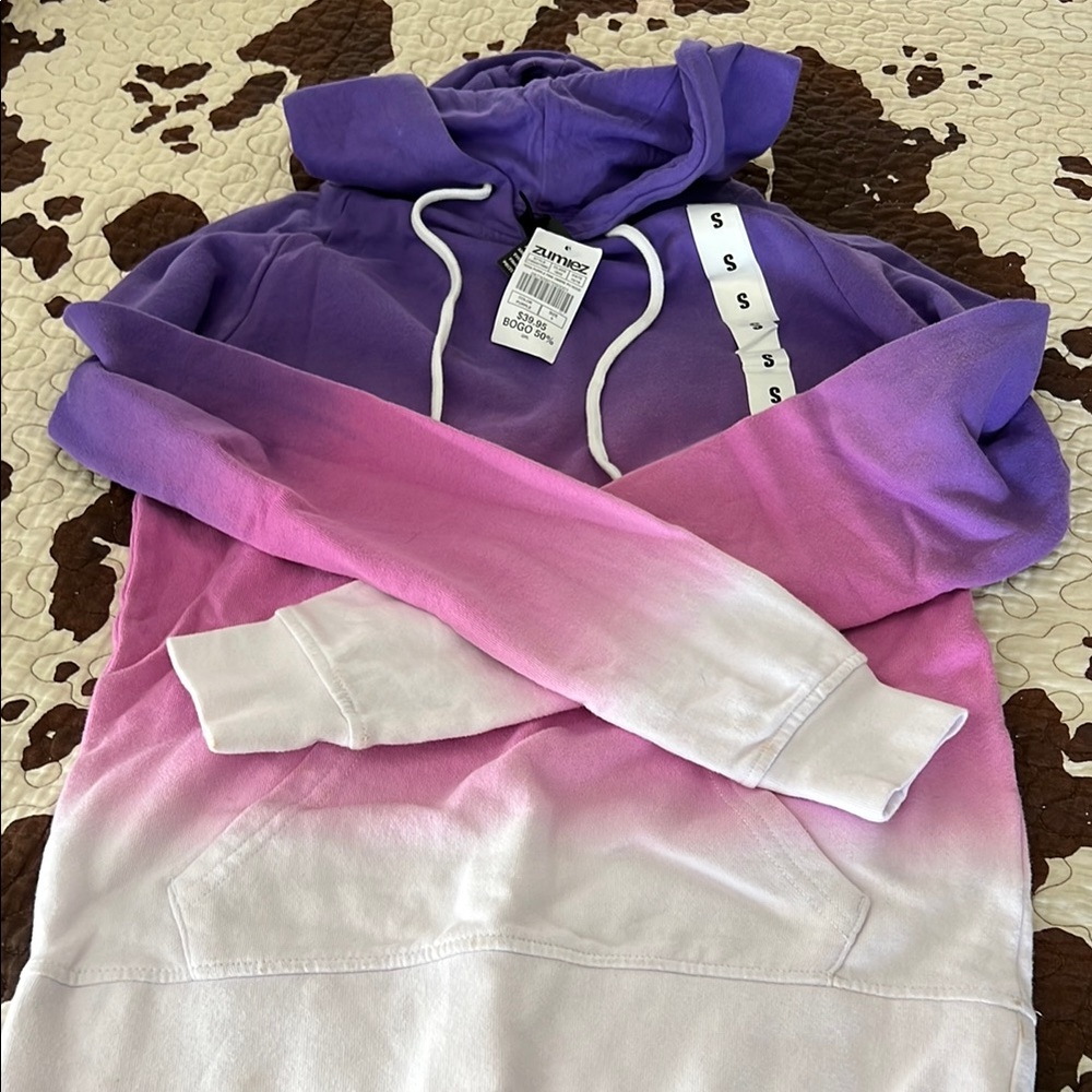 Purple and Pink Ombre Hoodie